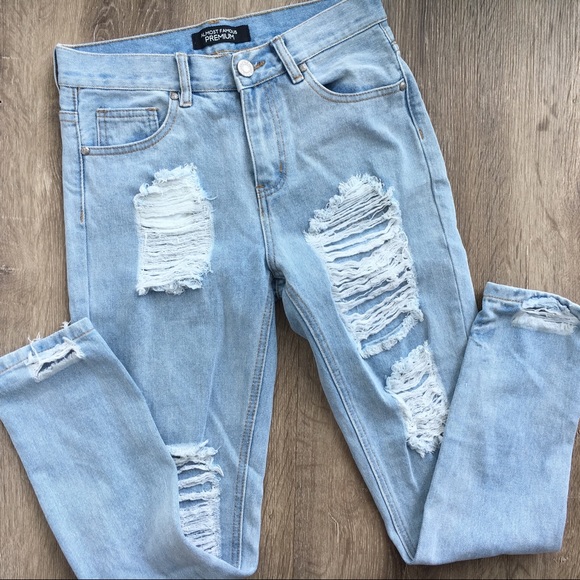 Almost Famous Denim - ALMOST FAMOUS premium distressed light jeans 30